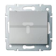 LOGI Gniazdo francuskie IP44 śrubowy Srebrny 16A 250V 021560143 25206