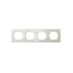 LOGI Ramka poczwórna pozioma Kremowy 021490003 25179