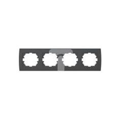 LOGI Ramka poczwórna pozioma Grafit 021490041 25297