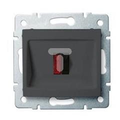 DOMO Gniazdo głośnikowe pojedyncze Grafit 011450041 24936