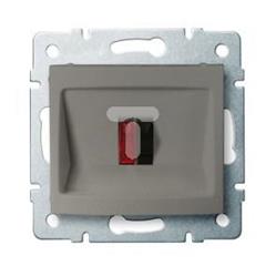 DOMO Gniazdo głośnikowe pojedyncze Szampański 011450050 25054