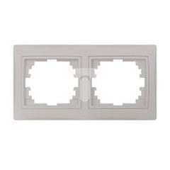 DOMO Ramka podwójna pozioma Perłowy biały 011470030 24999