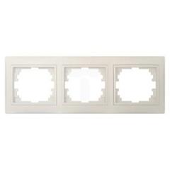DOMO Ramka potrójna pozioma Kremowy 011480003 24823