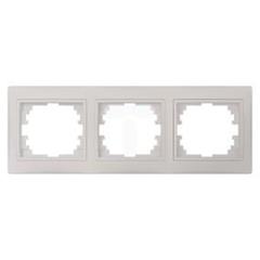 DOMO Ramka potrójna pozioma Perłowy biały 011480030 25000