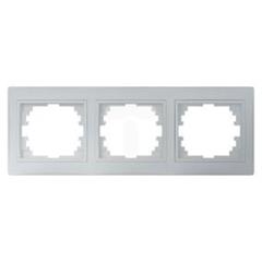DOMO Ramka potrójna pozioma Srebrny 011480043 24882