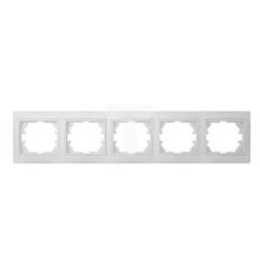DOMO Ramka pięciokrotna pozioma Biały 011500002 24766