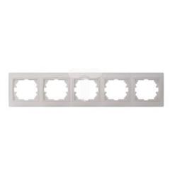 DOMO Ramka pięciokrotna pozioma Perłowy biały 011500030 25002