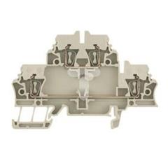 Złączka szynowa 2-piętrowa 4-przewodowa sprężynowa 2,5mm2 beżowa Ex ZDK 2.5 1674300000