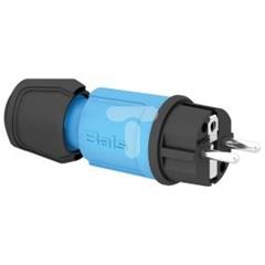 Wtyczka przenośna Uni-Schuko 16A 230V IP44 niebieska Multi-Grip 7370