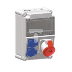 Rozdzielnica stacjonarna 32A 5P + 2x230V IP44 /bez zabezpieczeń/ 513401PT