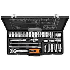 Klucze nasadowe 1/2cala 3/8cala zestaw 28 elementy 08-677