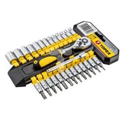 Klucze nasadowe 1/4cala zestaw 28 elementów 38D651