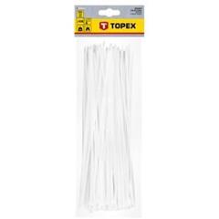 Opaski zaciskowe 3.6 x 300 mm białe 44E974 /100szt./