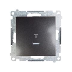 Simon 54 Przycisk pojedynczy z podświetleniem antracyt DP1L.01/48 WMDL-0P1xxx-048