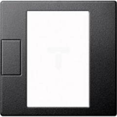 Merten System M Płytka centralna regulatora temperatury uniwersalnego z wyświetlaczem dotykowym antracyt MTN5775-0414