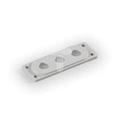 Pokrywa boczna Cubo O 137x48mm rozmiar F1 3xM20 bez uszczelki PC/ABS F1165