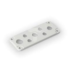 Pokrywa boczna Cubo O 216x86mm rozmiar F2 zawiera uszczelkę PUR 4xM20 + 1xM25 + 2xM32 PC F2168