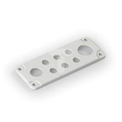 Pokrywa boczna Cubo O 216x86mm rozmiar F2 zawiera uszczelkę PUR 6xM20 + 1xM32 + 1xM4 PC F2169