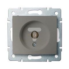 DOMO Gniazdo antenowe typu F przelotowe Szampański 011290050 25037