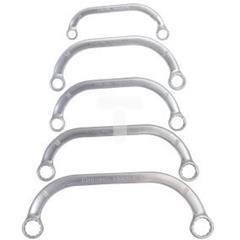 Klucze oczkowe wygięte 9-22 mm zestaw 5 elementów 09-176