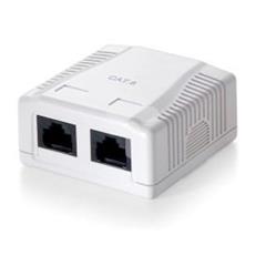 Gniazdo teleinformatyczne natynkowe UTP 2xRJ45 kat.6 Z11221