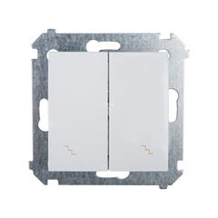 Simon 54 Łącznik schodowy podwójny biały DW6/2.01/11 WMDL-0602xx-011