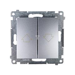 Simon 54 Przycisk żaluzjowy srebrny mat DZP1.01/43 WMDL-040xxx-043