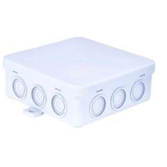 Puszka naścienna z dławicą zintegrowaną, samozatrzaskowa 100x100mm - Seria Fastbox, N7, biała 83007006