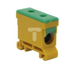 Złączka szynowa przelotowa 2-przewodowa 16-95mm2 żółto-zielona WLZ35P/95/z 48.597