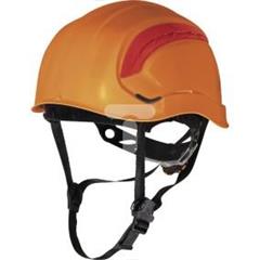 Hełm ochronny z ABS w stylu górskim wentylowany z regulacją od 53cm do 63cm pomarańczowy fluo rozmiar REGULOWANY TETE GRAWIORFL