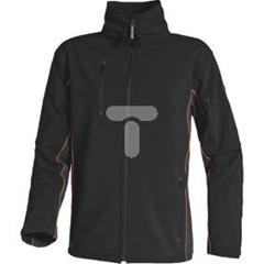 Bluza z tkaniny Softshell z poliestru(96%) elastanu(4%) 3 warstwy laminowane kolor czaro-pomarańczowy rozmiar L CORP HORTENOGT