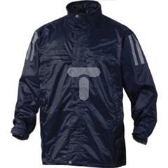 Bluza przeciwdeszczowa z poliestru powlekanego PVC podszewka z siatki poliestrowej kolor granatowy rozmiar XXL CORP KISSIBMXX