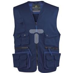 Kamizelka MACH 2 z poliestru (65%) bawełny (35%) 245 g/m2 kolor granatowo-niebieski rozmiar 3XL CORP M2GILBM3X