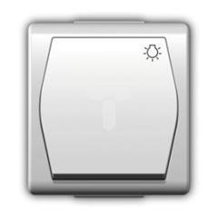 Hermes2 Przycisk hermetyczny /światło/ 10A IP44 biały 1004-00