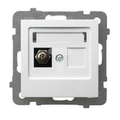 AS Gniazdo ekwipotencjalne pojedyncze biały GPE-1G/m/00