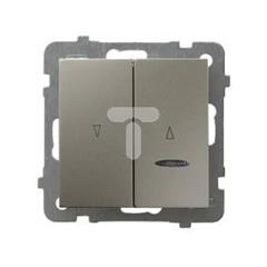 AS Łącznik żaluzjowy z podświetleniem niebieskim satyna light ŁP-7GS/m/45