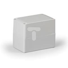 Obudowa Cubo S 75x125x100mm podstawa 50mm boki gładkie pokrywa szara IP67 PC SPCP081310G