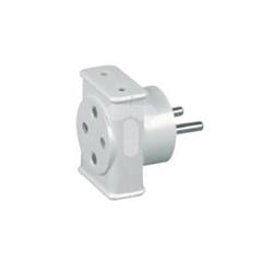 Rogałęźnik wtyczkowy 3x2P z przesłonami biały R-1/P