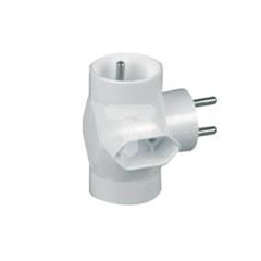 Rozgałeźnik wtyczkowy 2x2P+Z +1xEuro biały R-21