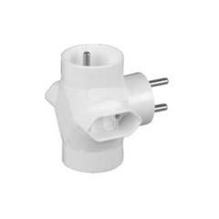 Rozgałeźnik wtyczkowy 2x2P+Z +2xEuro biały R-46