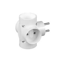 Rogałęźnik 4 gn okrągłe biały    R-47