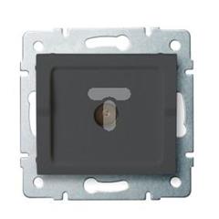 LOGI Gniazdo antenowe typu F przelotowe Grafit 021290041 25274