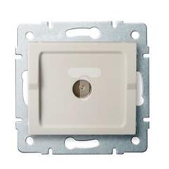 LOGI Gniazdo antenowe typu F końcowe Kremowy 021300003 25157