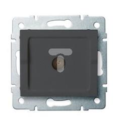 LOGI Gniazdo antenowe typu F końcowe Grafit 021300041 25275