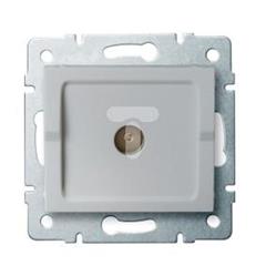 LOGI Gniazdo antenowe typu F końcowe Srebrny 021300043 25216