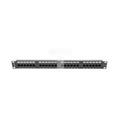 Patch panel 24 PORT 1U kat.5e czarny PPU5-1024-B