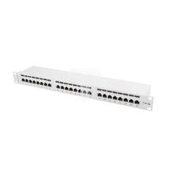 Patch panel 24 PORT 1U kat.5e ekranowany szary PPS5-1024-S