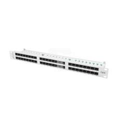 Patch panel 48 PORT 1U kat.6 szary PPU6-1048-S