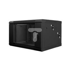 Szafa instalacyjna wisząca dwusekcyjna 19cali 6U 600x600 czarna LANBERG /do zmontowania/