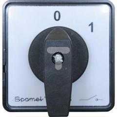 Łącznik krzywkowy 0-1 4P 125A mocowany do pulpitu, pokrętło czarne SK125-2.4285\P03